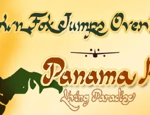 Panama Road font