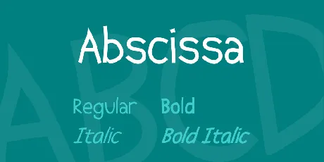 Abscissa font