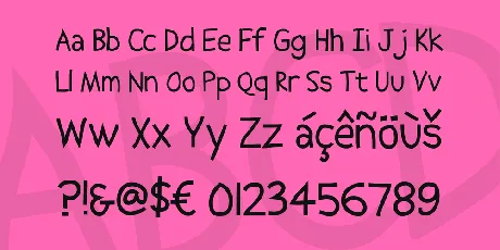 Abscissa font