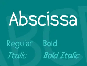 Abscissa font