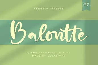 Balontte font