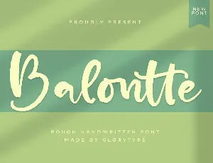 Balontte font