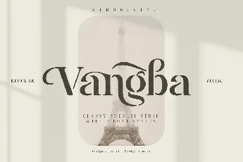 Vangba font