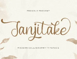 Janjitake font