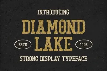 Diamond Lake Display font