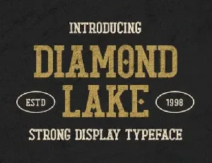 Diamond Lake Display font