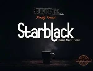 Starblack Sans Serif font