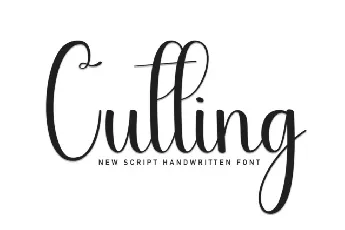 Cutting Script font