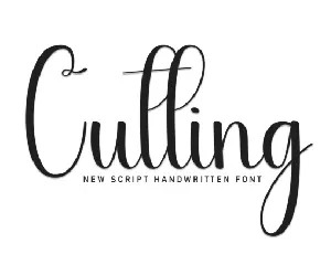 Cutting Script font