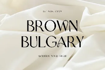 Brown Bulgary font