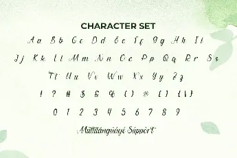 MatchaMilkDemo font