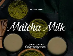 MatchaMilkDemo font