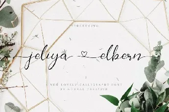 Jeliya Elbern Calligraphy font