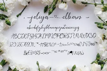 Jeliya Elbern Calligraphy font