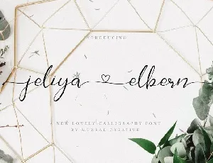 Jeliya Elbern Calligraphy font