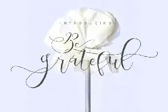 Be Grateful Script font