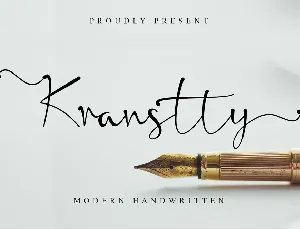 Kranstty font