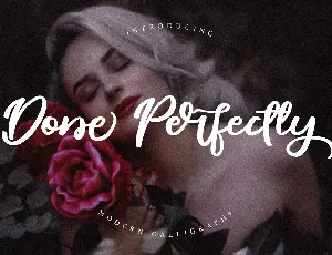 Done Perfectly FREE font