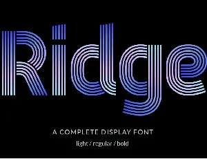 Ridge 5 font