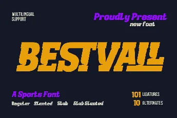 BESTVALL trial font