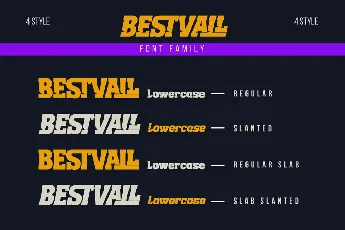 BESTVALL trial font