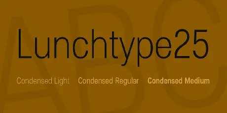 Lunchtype25 font