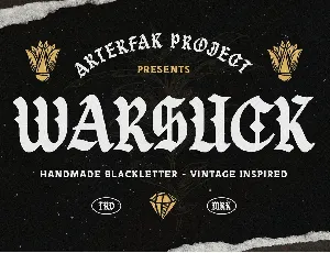 Warsuck font