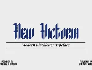 New Victoria Blackletter font