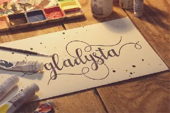 Gladysta Script font