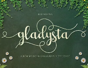 Gladysta Script font