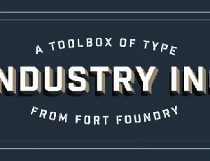 Industry Inc Family font