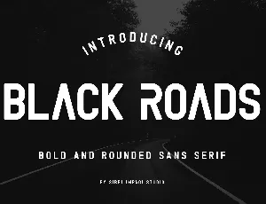Black Roads font