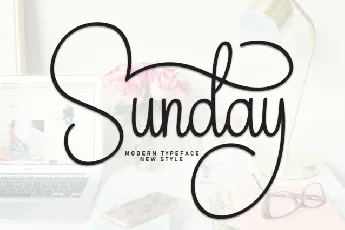 Sunday Calligraphy font