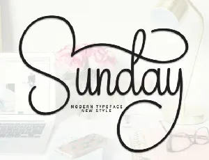 Sunday Calligraphy font