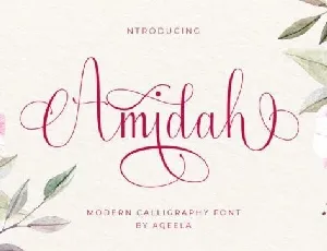 Amidah Calligraphy font