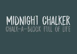 DK Midnight Chalker Free font