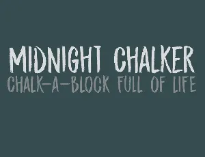 DK Midnight Chalker Free font