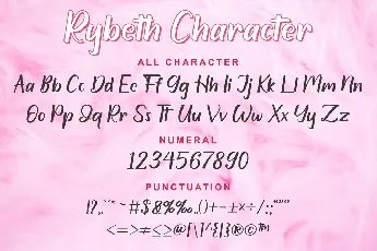 Rybeth font