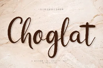 Choglat font