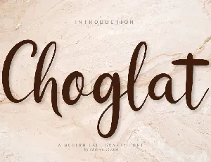 Choglat font