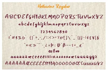 Hellowine font