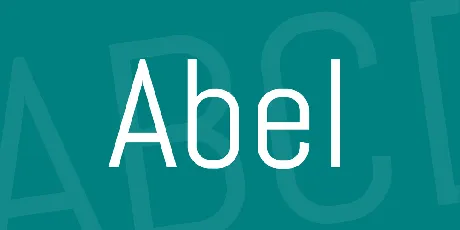 Abel font