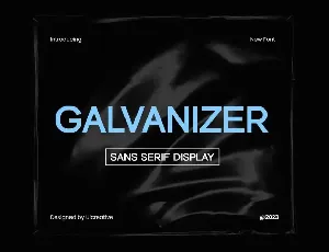 Galvanizer font