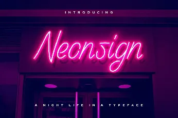 Neonsign font