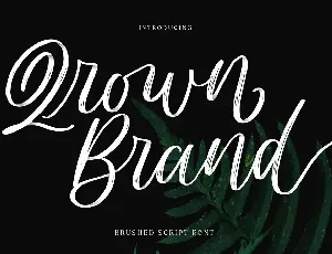 Qrown Brand font