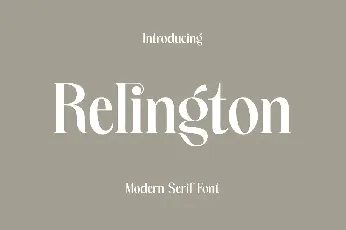 Relington font