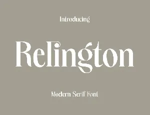 Relington font