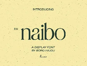 Naibo font