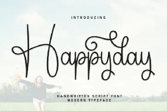 Happyday Script font