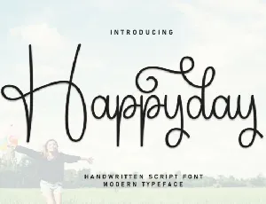 Happyday Script font